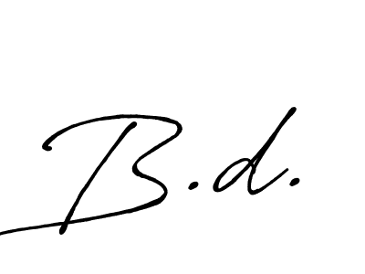 You should practise on your own different ways (Antro_Vectra_Bolder) to write your name (B.d.) in signature. don't let someone else do it for you. B.d. signature style 7 images and pictures png