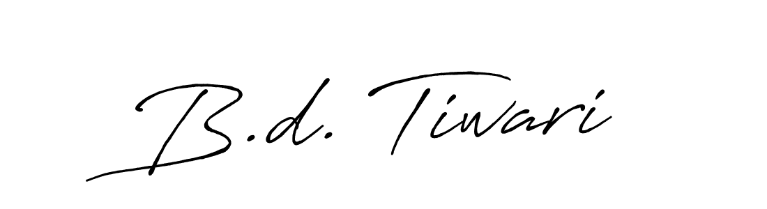 It looks lik you need a new signature style for name B.d. Tiwari. Design unique handwritten (Antro_Vectra_Bolder) signature with our free signature maker in just a few clicks. B.d. Tiwari signature style 7 images and pictures png