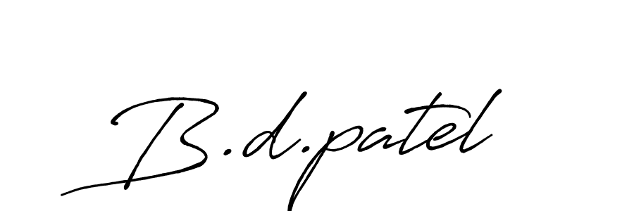 Make a beautiful signature design for name B.d.patel. Use this online signature maker to create a handwritten signature for free. B.d.patel signature style 7 images and pictures png