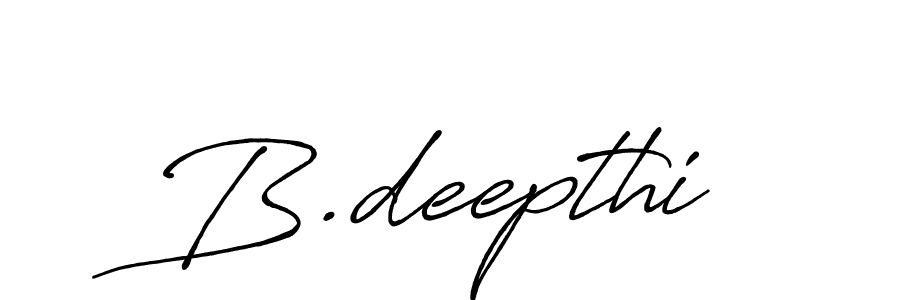 Create a beautiful signature design for name B.deepthi. With this signature (Antro_Vectra_Bolder) fonts, you can make a handwritten signature for free. B.deepthi signature style 7 images and pictures png