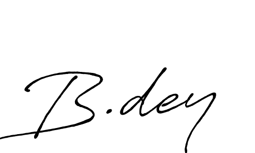 Design your own signature with our free online signature maker. With this signature software, you can create a handwritten (Antro_Vectra_Bolder) signature for name B.dey. B.dey signature style 7 images and pictures png