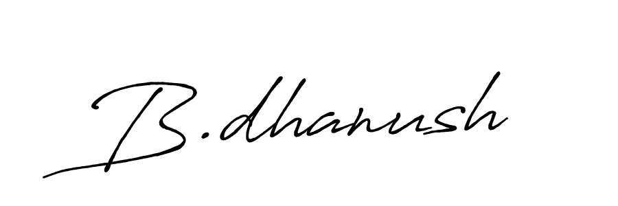 Make a beautiful signature design for name B.dhanush. Use this online signature maker to create a handwritten signature for free. B.dhanush signature style 7 images and pictures png