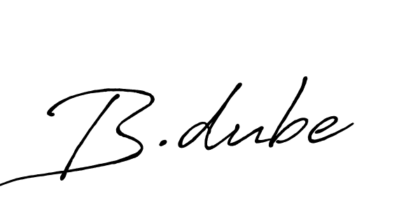 Also we have B.dube name is the best signature style. Create professional handwritten signature collection using Antro_Vectra_Bolder autograph style. B.dube signature style 7 images and pictures png