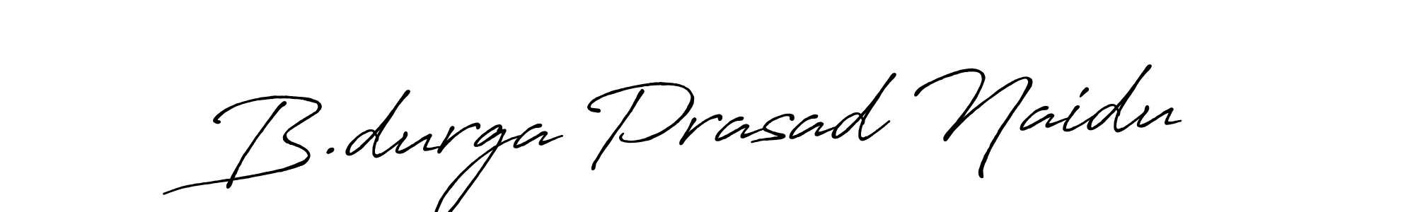 Also we have B.durga Prasad Naidu name is the best signature style. Create professional handwritten signature collection using Antro_Vectra_Bolder autograph style. B.durga Prasad Naidu signature style 7 images and pictures png