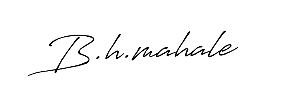How to make B.h.mahale signature? Antro_Vectra_Bolder is a professional autograph style. Create handwritten signature for B.h.mahale name. B.h.mahale signature style 7 images and pictures png