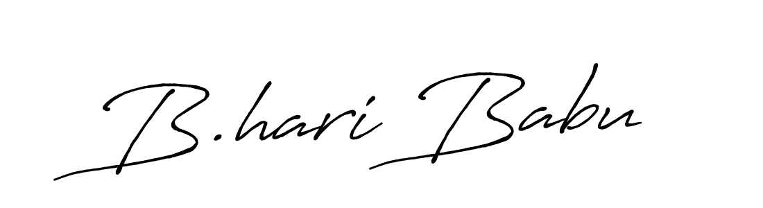 Antro_Vectra_Bolder is a professional signature style that is perfect for those who want to add a touch of class to their signature. It is also a great choice for those who want to make their signature more unique. Get B.hari Babu name to fancy signature for free. B.hari Babu signature style 7 images and pictures png