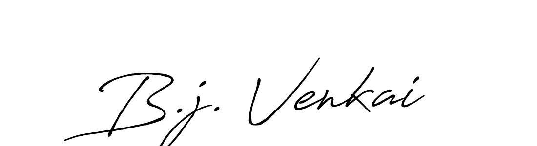 Make a beautiful signature design for name B.j. Venkai. With this signature (Antro_Vectra_Bolder) style, you can create a handwritten signature for free. B.j. Venkai signature style 7 images and pictures png