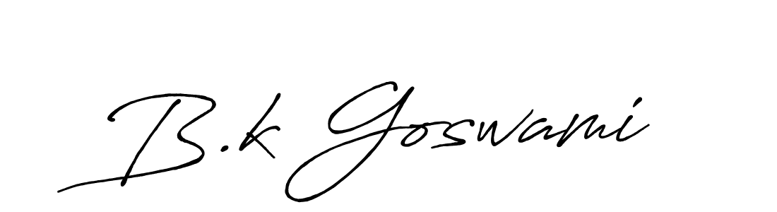 It looks lik you need a new signature style for name B.k Goswami. Design unique handwritten (Antro_Vectra_Bolder) signature with our free signature maker in just a few clicks. B.k Goswami signature style 7 images and pictures png