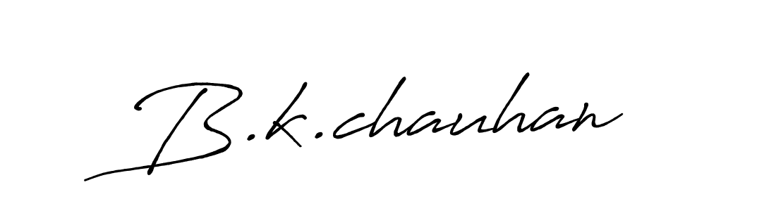 Design your own signature with our free online signature maker. With this signature software, you can create a handwritten (Antro_Vectra_Bolder) signature for name B.k.chauhan. B.k.chauhan signature style 7 images and pictures png