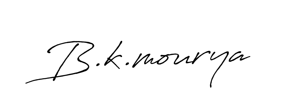 Design your own signature with our free online signature maker. With this signature software, you can create a handwritten (Antro_Vectra_Bolder) signature for name B.k.mourya. B.k.mourya signature style 7 images and pictures png