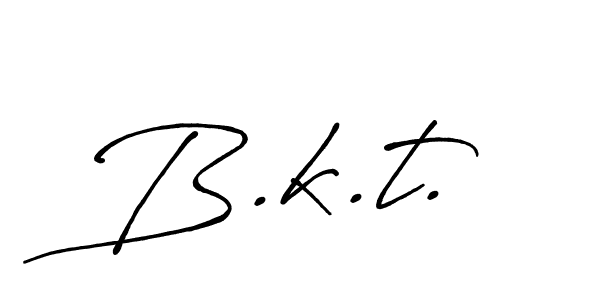 Create a beautiful signature design for name B.k.t.. With this signature (Antro_Vectra_Bolder) fonts, you can make a handwritten signature for free. B.k.t. signature style 7 images and pictures png