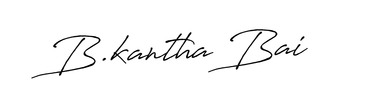 The best way (Antro_Vectra_Bolder) to make a short signature is to pick only two or three words in your name. The name B.kantha Bai include a total of six letters. For converting this name. B.kantha Bai signature style 7 images and pictures png