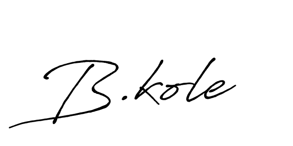 How to Draw B.kole signature style? Antro_Vectra_Bolder is a latest design signature styles for name B.kole. B.kole signature style 7 images and pictures png