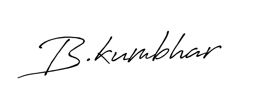 Use a signature maker to create a handwritten signature online. With this signature software, you can design (Antro_Vectra_Bolder) your own signature for name B.kumbhar. B.kumbhar signature style 7 images and pictures png