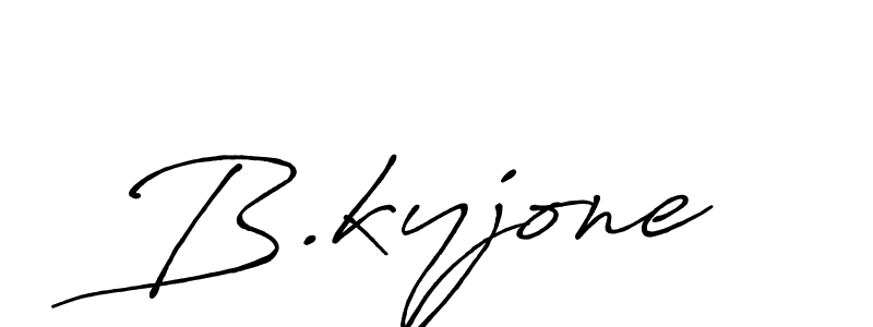 How to make B.kyjone signature? Antro_Vectra_Bolder is a professional autograph style. Create handwritten signature for B.kyjone name. B.kyjone signature style 7 images and pictures png