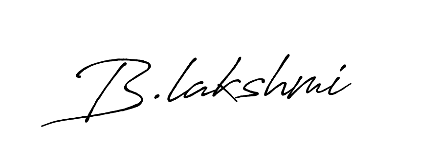 B.lakshmi stylish signature style. Best Handwritten Sign (Antro_Vectra_Bolder) for my name. Handwritten Signature Collection Ideas for my name B.lakshmi. B.lakshmi signature style 7 images and pictures png