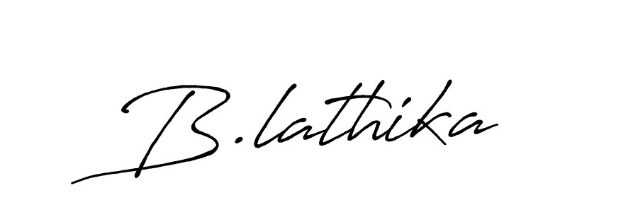 The best way (Antro_Vectra_Bolder) to make a short signature is to pick only two or three words in your name. The name B.lathika include a total of six letters. For converting this name. B.lathika signature style 7 images and pictures png