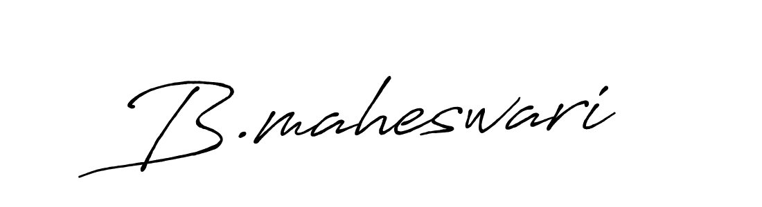 B.maheswari stylish signature style. Best Handwritten Sign (Antro_Vectra_Bolder) for my name. Handwritten Signature Collection Ideas for my name B.maheswari. B.maheswari signature style 7 images and pictures png