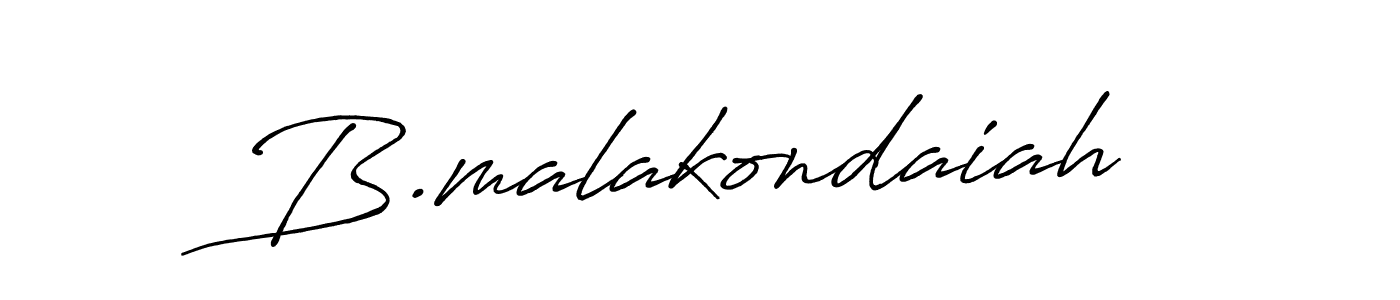 How to make B.malakondaiah signature? Antro_Vectra_Bolder is a professional autograph style. Create handwritten signature for B.malakondaiah name. B.malakondaiah signature style 7 images and pictures png