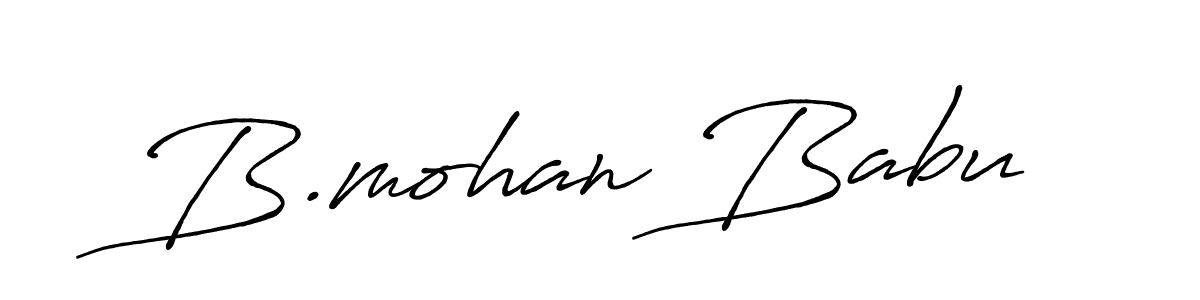 Also we have B.mohan Babu name is the best signature style. Create professional handwritten signature collection using Antro_Vectra_Bolder autograph style. B.mohan Babu signature style 7 images and pictures png