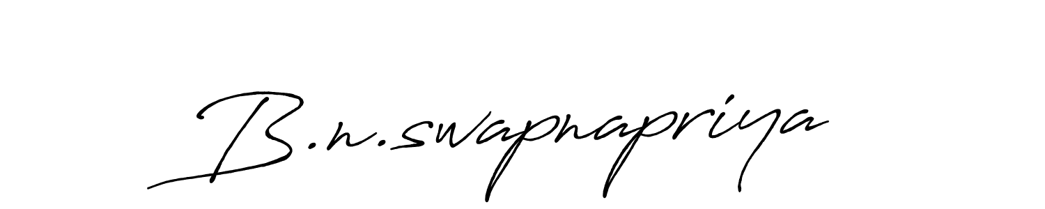 It looks lik you need a new signature style for name B.n.swapnapriya. Design unique handwritten (Antro_Vectra_Bolder) signature with our free signature maker in just a few clicks. B.n.swapnapriya signature style 7 images and pictures png