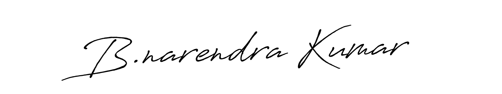How to make B.narendra Kumar signature? Antro_Vectra_Bolder is a professional autograph style. Create handwritten signature for B.narendra Kumar name. B.narendra Kumar signature style 7 images and pictures png