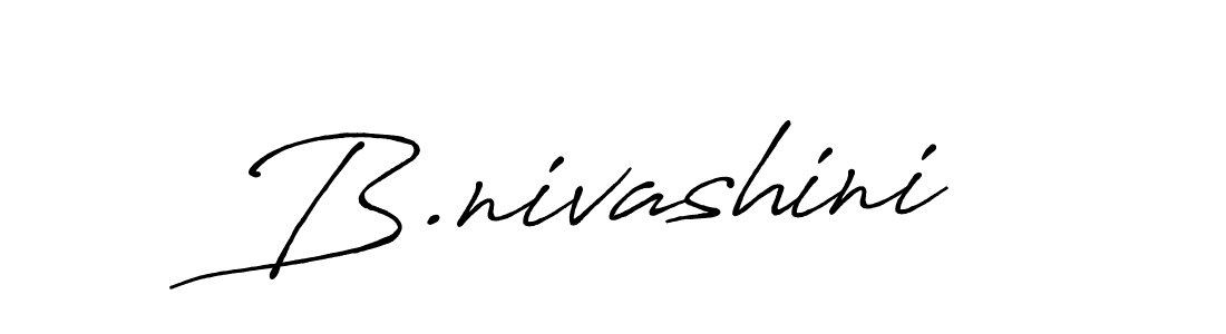 How to make B.nivashini signature? Antro_Vectra_Bolder is a professional autograph style. Create handwritten signature for B.nivashini name. B.nivashini signature style 7 images and pictures png