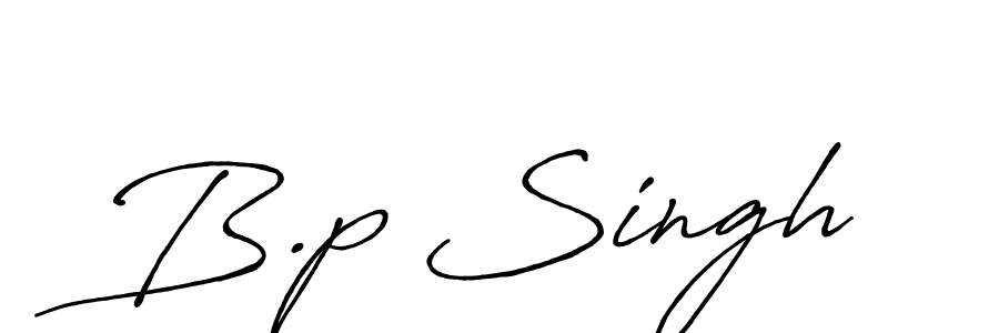 Create a beautiful signature design for name B.p Singh. With this signature (Antro_Vectra_Bolder) fonts, you can make a handwritten signature for free. B.p Singh signature style 7 images and pictures png