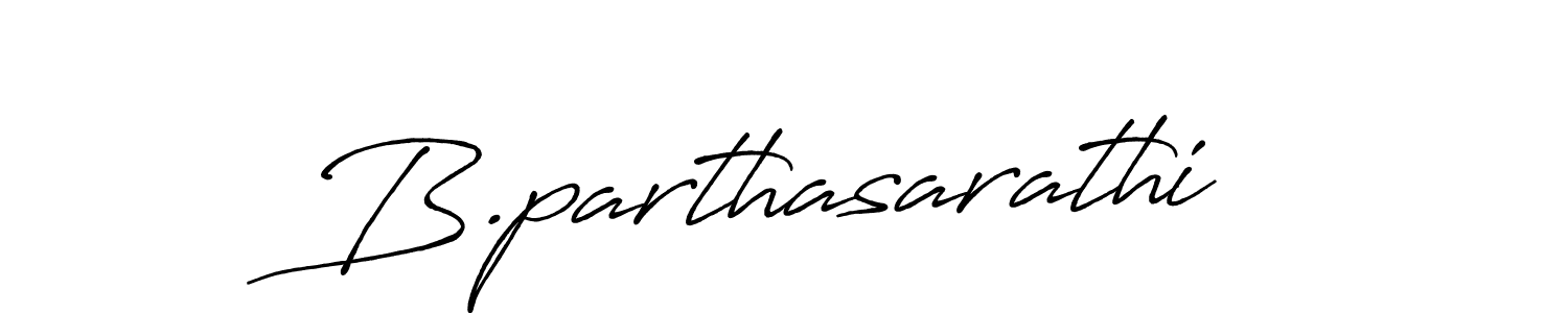 Also we have B.parthasarathi name is the best signature style. Create professional handwritten signature collection using Antro_Vectra_Bolder autograph style. B.parthasarathi signature style 7 images and pictures png