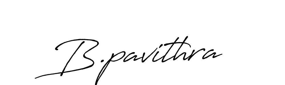 Create a beautiful signature design for name B.pavithra. With this signature (Antro_Vectra_Bolder) fonts, you can make a handwritten signature for free. B.pavithra signature style 7 images and pictures png