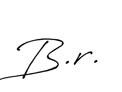 Also You can easily find your signature by using the search form. We will create B.r. name handwritten signature images for you free of cost using Antro_Vectra_Bolder sign style. B.r. signature style 7 images and pictures png