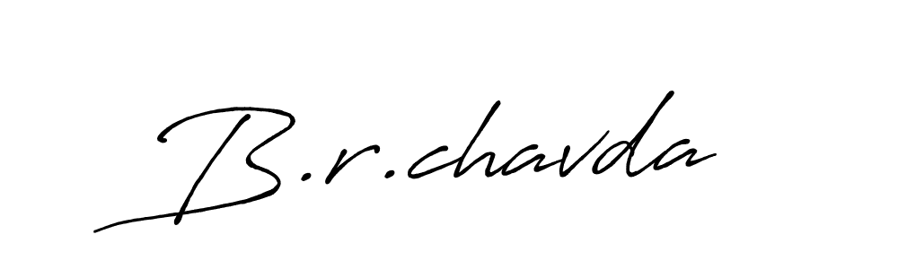 How to make B.r.chavda name signature. Use Antro_Vectra_Bolder style for creating short signs online. This is the latest handwritten sign. B.r.chavda signature style 7 images and pictures png