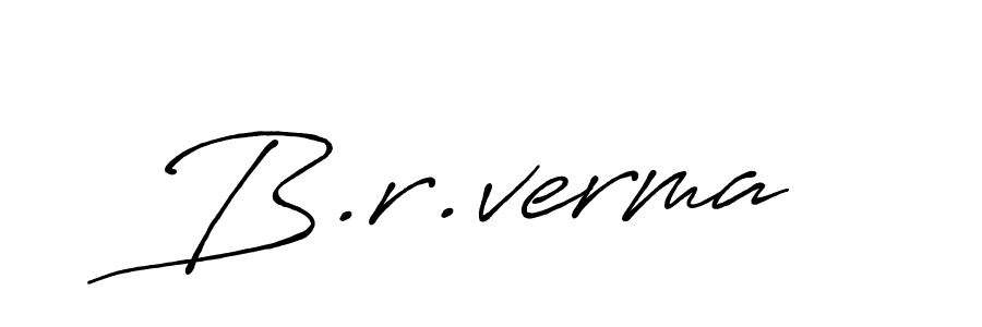 How to make B.r.verma name signature. Use Antro_Vectra_Bolder style for creating short signs online. This is the latest handwritten sign. B.r.verma signature style 7 images and pictures png