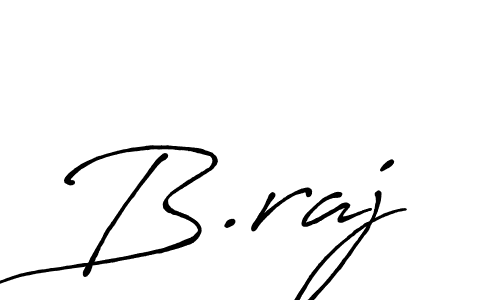 Make a beautiful signature design for name B.raj. With this signature (Antro_Vectra_Bolder) style, you can create a handwritten signature for free. B.raj signature style 7 images and pictures png