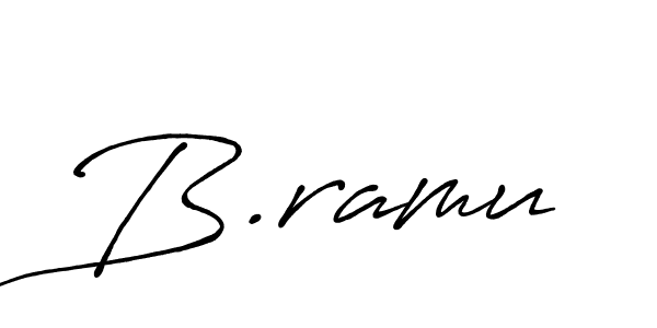Use a signature maker to create a handwritten signature online. With this signature software, you can design (Antro_Vectra_Bolder) your own signature for name B.ramu. B.ramu signature style 7 images and pictures png