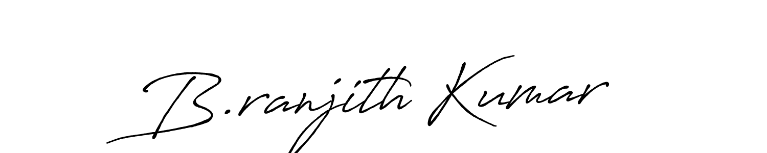 B.ranjith Kumar stylish signature style. Best Handwritten Sign (Antro_Vectra_Bolder) for my name. Handwritten Signature Collection Ideas for my name B.ranjith Kumar. B.ranjith Kumar signature style 7 images and pictures png