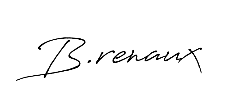 Create a beautiful signature design for name B.renaux. With this signature (Antro_Vectra_Bolder) fonts, you can make a handwritten signature for free. B.renaux signature style 7 images and pictures png