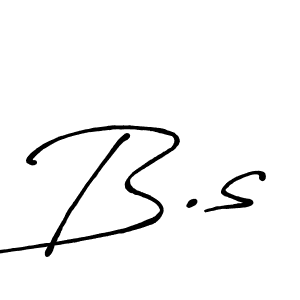 The best way (Antro_Vectra_Bolder) to make a short signature is to pick only two or three words in your name. The name B.s include a total of six letters. For converting this name. B.s signature style 7 images and pictures png