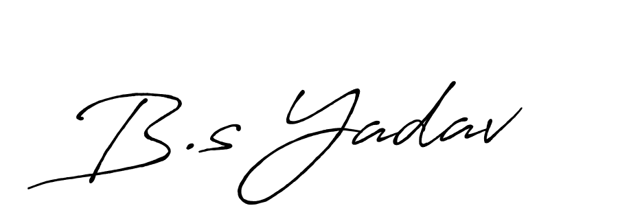 How to make B.s Yadav name signature. Use Antro_Vectra_Bolder style for creating short signs online. This is the latest handwritten sign. B.s Yadav signature style 7 images and pictures png