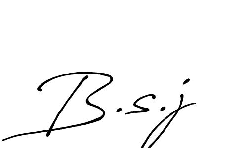 Design your own signature with our free online signature maker. With this signature software, you can create a handwritten (Antro_Vectra_Bolder) signature for name B.s.j. B.s.j signature style 7 images and pictures png