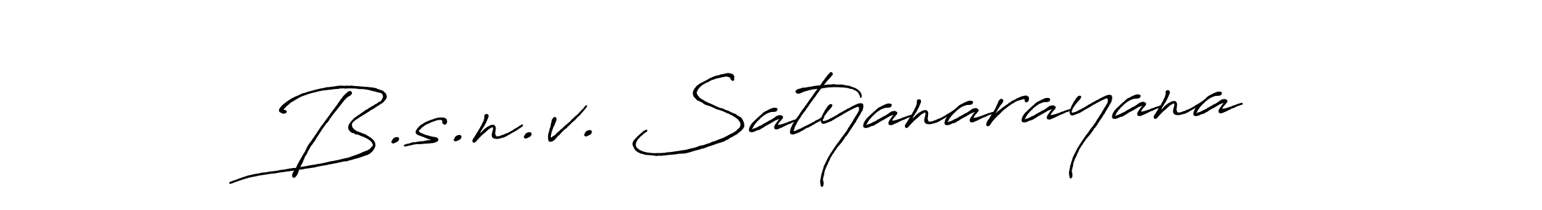 Use a signature maker to create a handwritten signature online. With this signature software, you can design (Antro_Vectra_Bolder) your own signature for name B.s.n.v. Satyanarayana. B.s.n.v. Satyanarayana signature style 7 images and pictures png