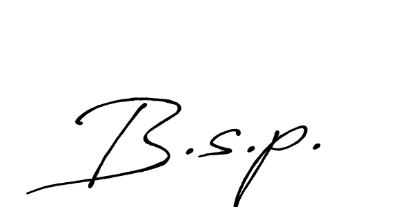 B.s.p. stylish signature style. Best Handwritten Sign (Antro_Vectra_Bolder) for my name. Handwritten Signature Collection Ideas for my name B.s.p.. B.s.p. signature style 7 images and pictures png
