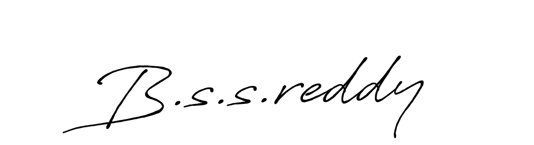 Also we have B.s.s.reddy name is the best signature style. Create professional handwritten signature collection using Antro_Vectra_Bolder autograph style. B.s.s.reddy signature style 7 images and pictures png