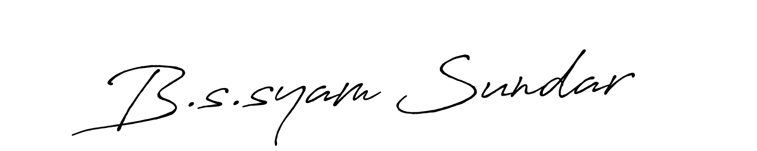 Best and Professional Signature Style for B.s.syam Sundar. Antro_Vectra_Bolder Best Signature Style Collection. B.s.syam Sundar signature style 7 images and pictures png