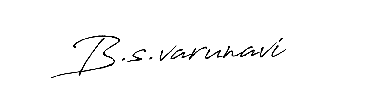 How to make B.s.varunavi signature? Antro_Vectra_Bolder is a professional autograph style. Create handwritten signature for B.s.varunavi name. B.s.varunavi signature style 7 images and pictures png