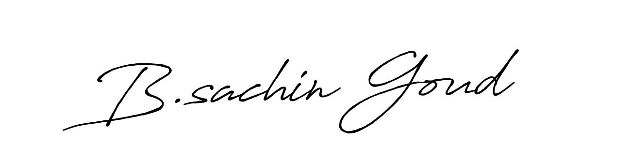 Create a beautiful signature design for name B.sachin Goud. With this signature (Antro_Vectra_Bolder) fonts, you can make a handwritten signature for free. B.sachin Goud signature style 7 images and pictures png