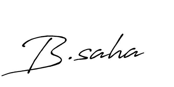 Also You can easily find your signature by using the search form. We will create B.saha name handwritten signature images for you free of cost using Antro_Vectra_Bolder sign style. B.saha signature style 7 images and pictures png