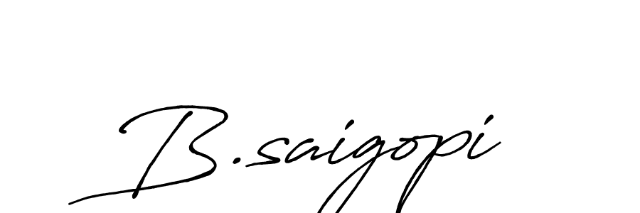 Also You can easily find your signature by using the search form. We will create B.saigopi name handwritten signature images for you free of cost using Antro_Vectra_Bolder sign style. B.saigopi signature style 7 images and pictures png