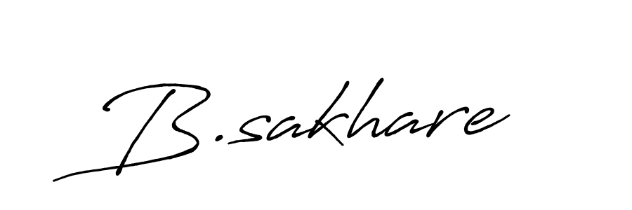 Design your own signature with our free online signature maker. With this signature software, you can create a handwritten (Antro_Vectra_Bolder) signature for name B.sakhare. B.sakhare signature style 7 images and pictures png