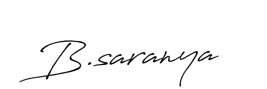 How to make B.saranya name signature. Use Antro_Vectra_Bolder style for creating short signs online. This is the latest handwritten sign. B.saranya signature style 7 images and pictures png